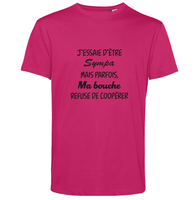 Tshirt ❋ MA BOUCHE REFUSE DE COOPERER  ❋     GRANDE TAILLE
